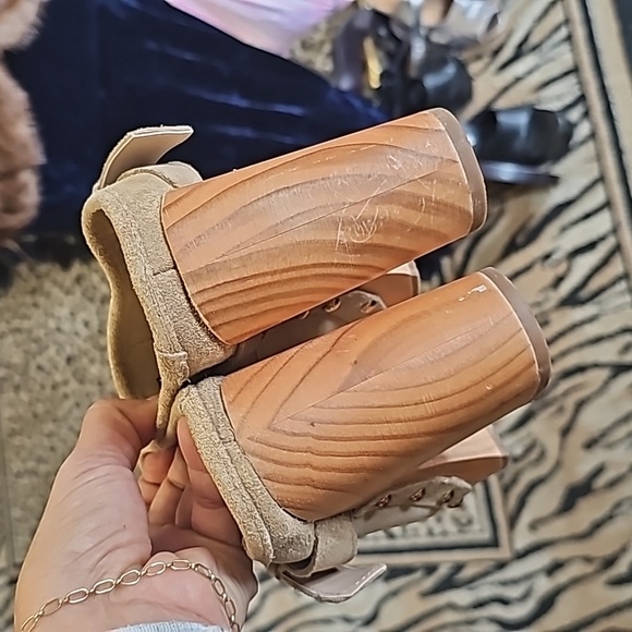 Suede, mules, clogs, shoes, vintage, y2k, casual, school, streetwear,  clean - Picture 3 of 12